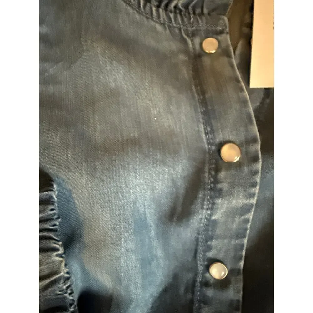 JANIE AND JACK DENIM JUMPER ONE PIECE - size 8 , NEW WITH TAGS